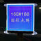 Dedektör için 60mA FSTN Cog Paralel Mono Grafik LCD Ekran 160X160 3.3V FPC